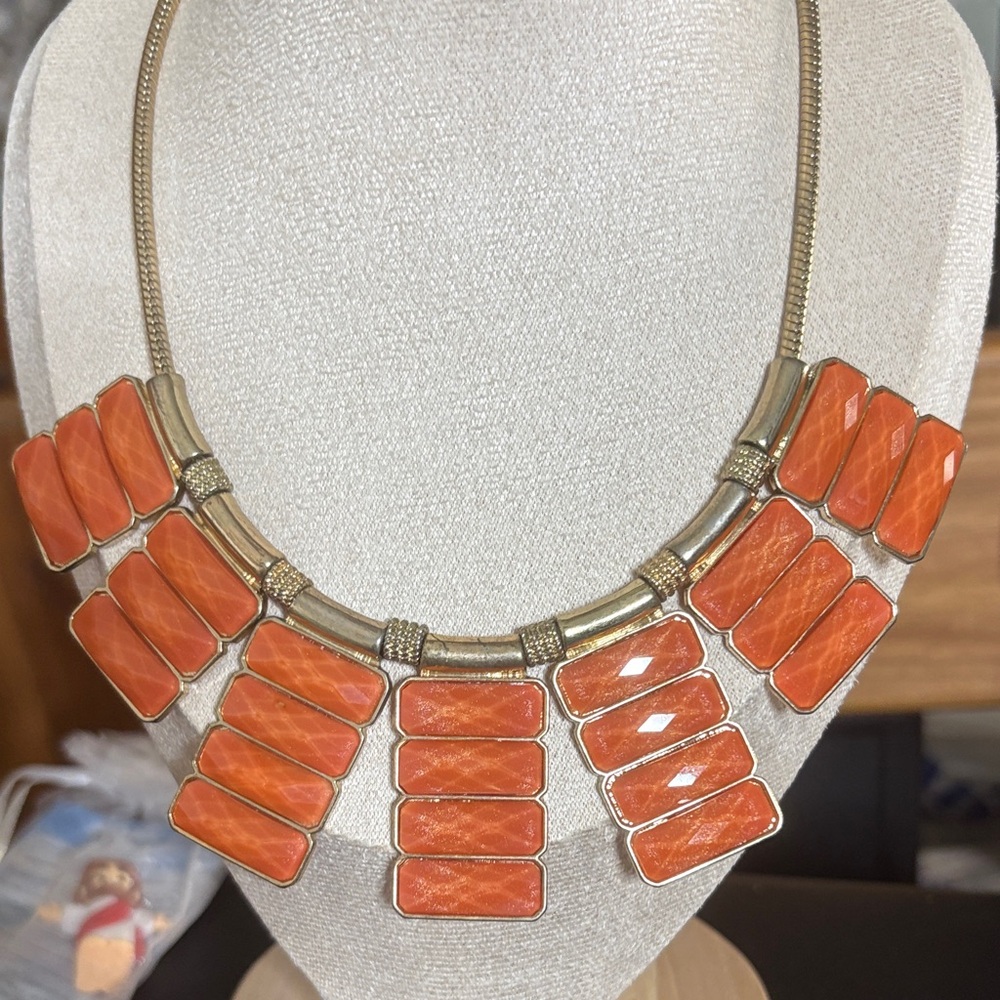 Elegant Orange Necklace